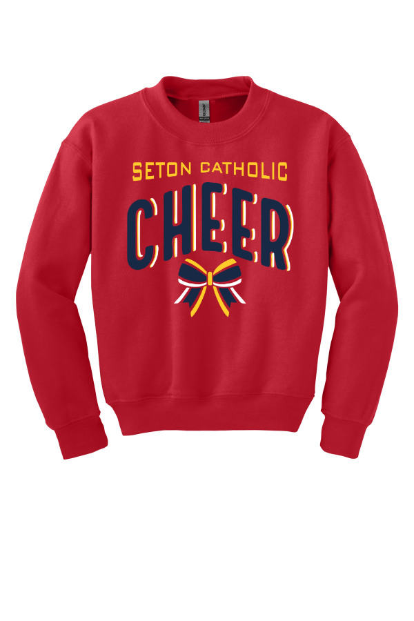 YOUTH Red Crewneck Sweatshirt