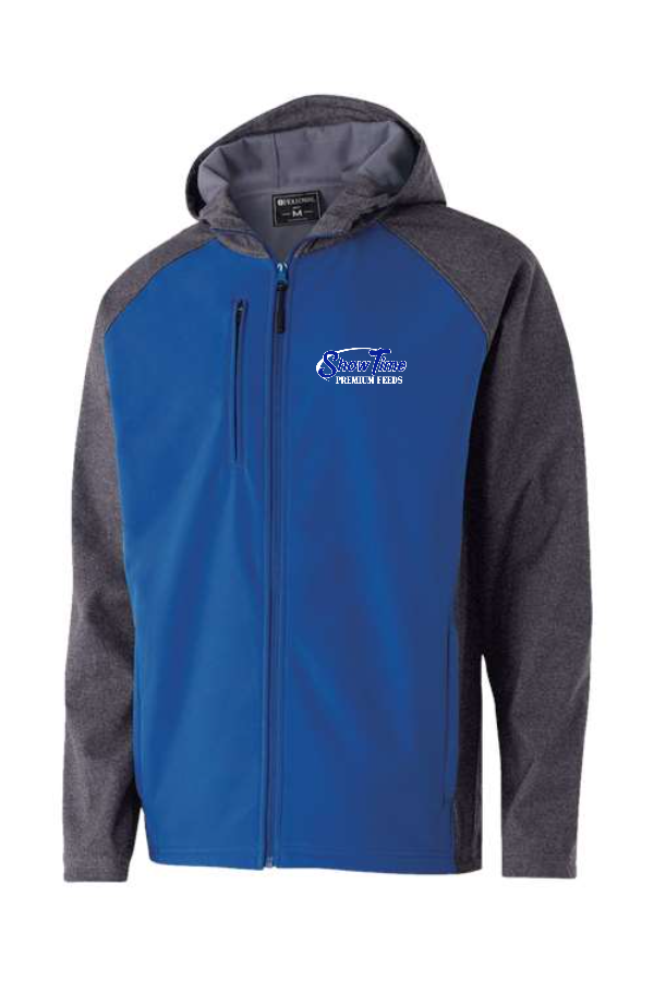 Embroidered Hooded Soft Shell Jacket