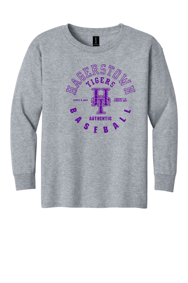 YOUTH 100% Cotton Hagerstown Baseball Long Sleeve