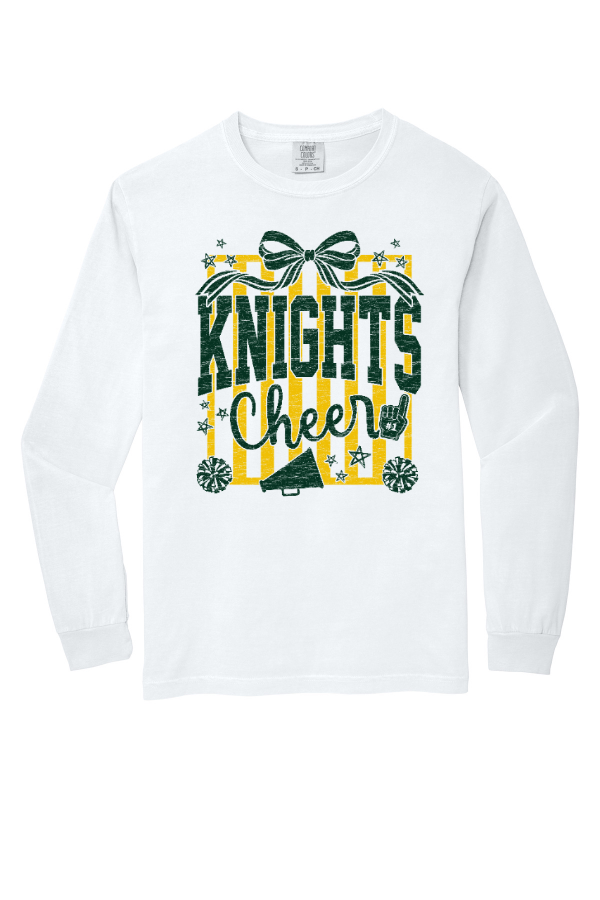Striped Kights Cheer Long Sleeve