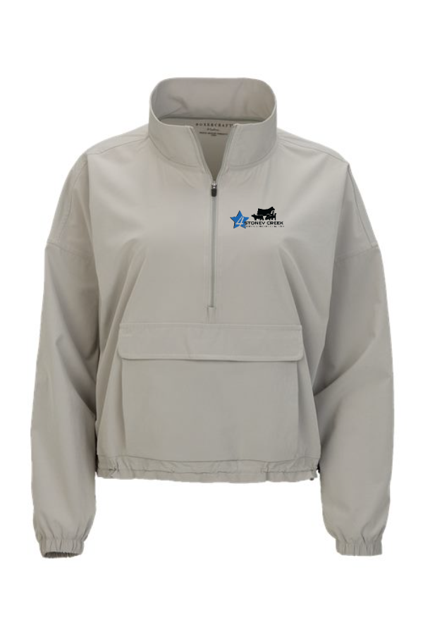 Women's Cropped Quarter-Zip Pullover