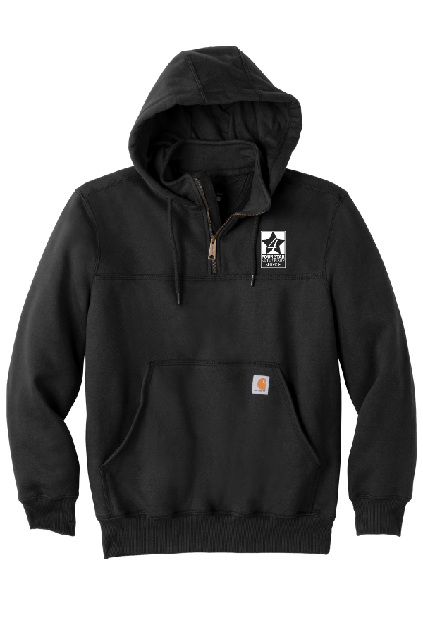 CARHARTT Rain Defender Paxton Heavyweight Hooded Zip Mock Sweatshirt
