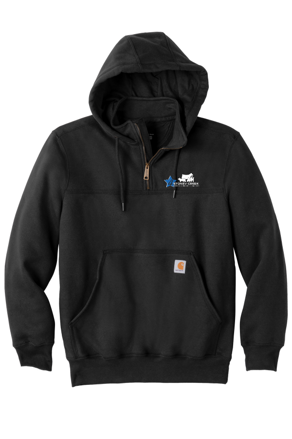 CARHARTT Rain Defender Paxton Heavyweight Hooded Zip Mock Sweatshirt