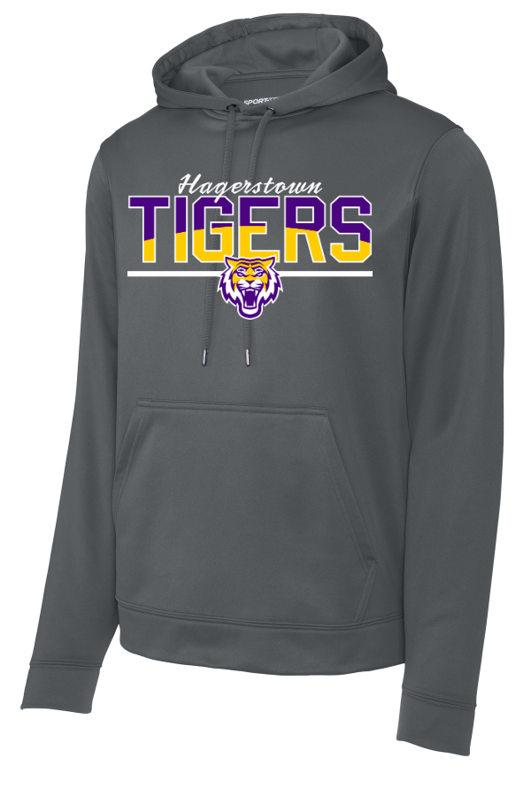 Curved Tigers Dri Fit Hoodie
