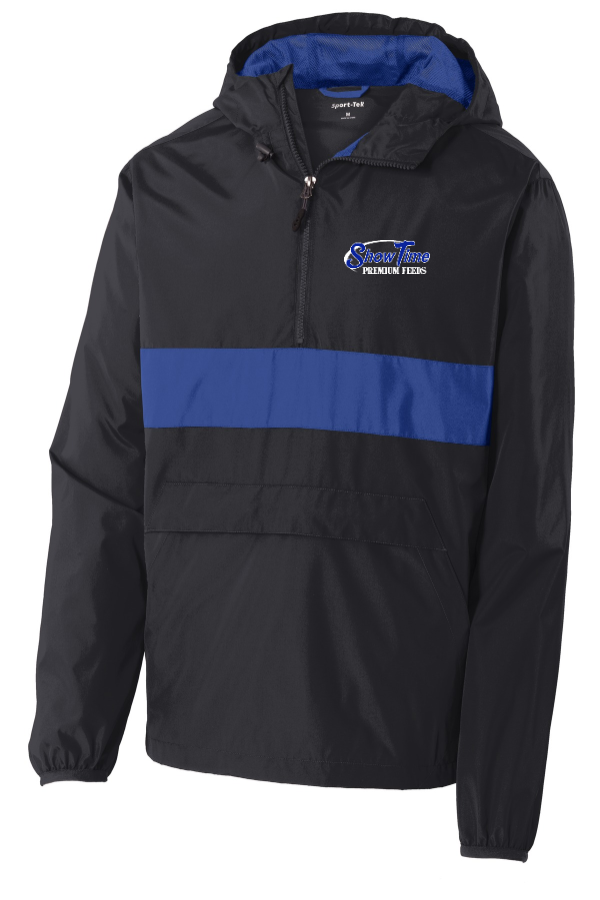 Embroidered Anorak Pullover
