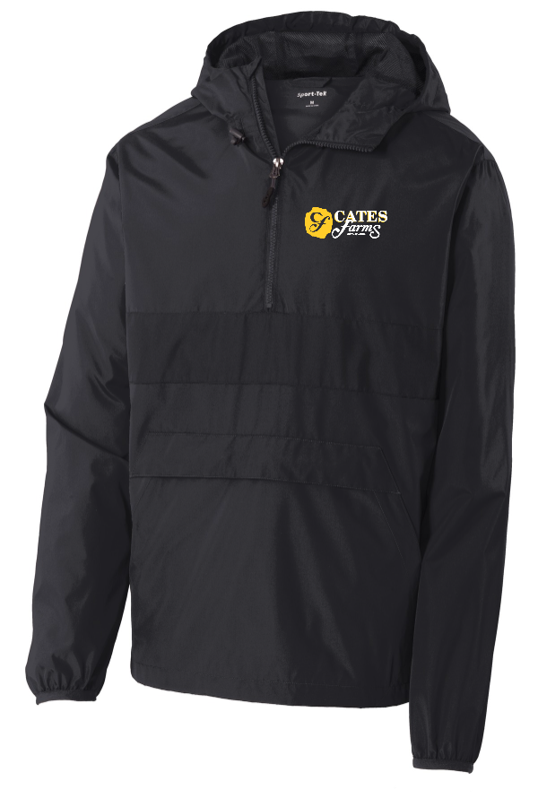 Embroidered Anorak Pullover