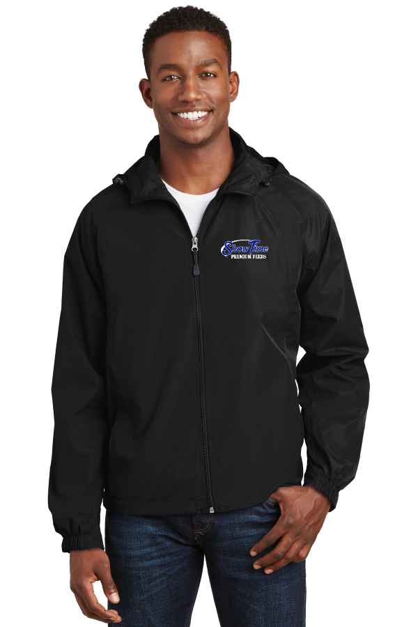 Embroidered Hooded Jacket