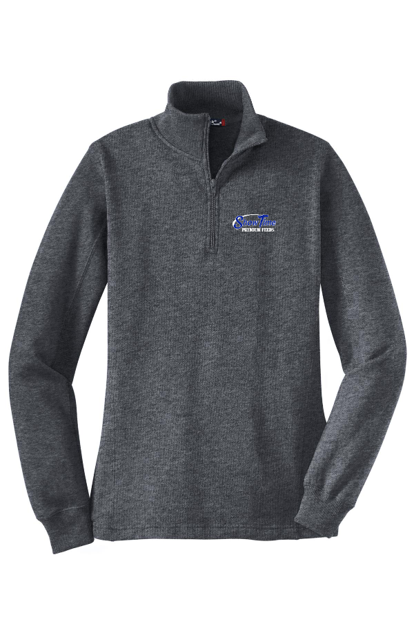 Emrboidered Women's 1/4-Zip Sweatshirt