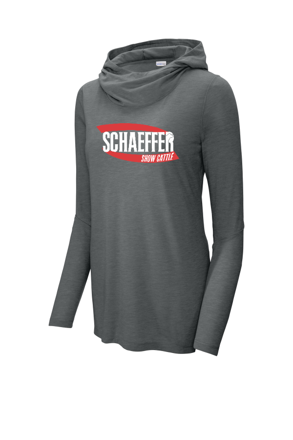 Women's PosiCharge Tri-Blend Wicking Long Sleeve Hoodie