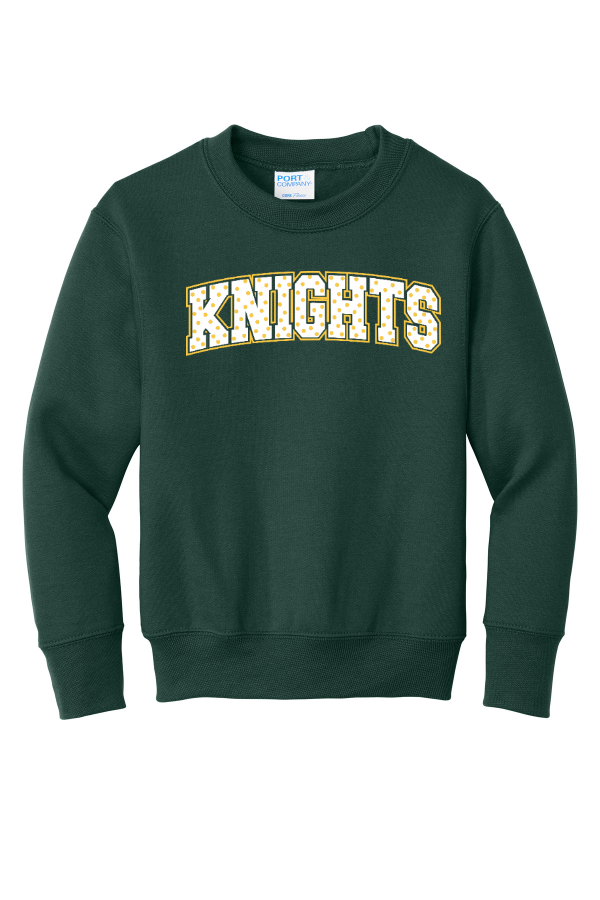 YOUTH Polka Dot Knights Crew
