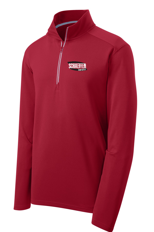 Sport-Wick Textured 1/4-Zip Pullover