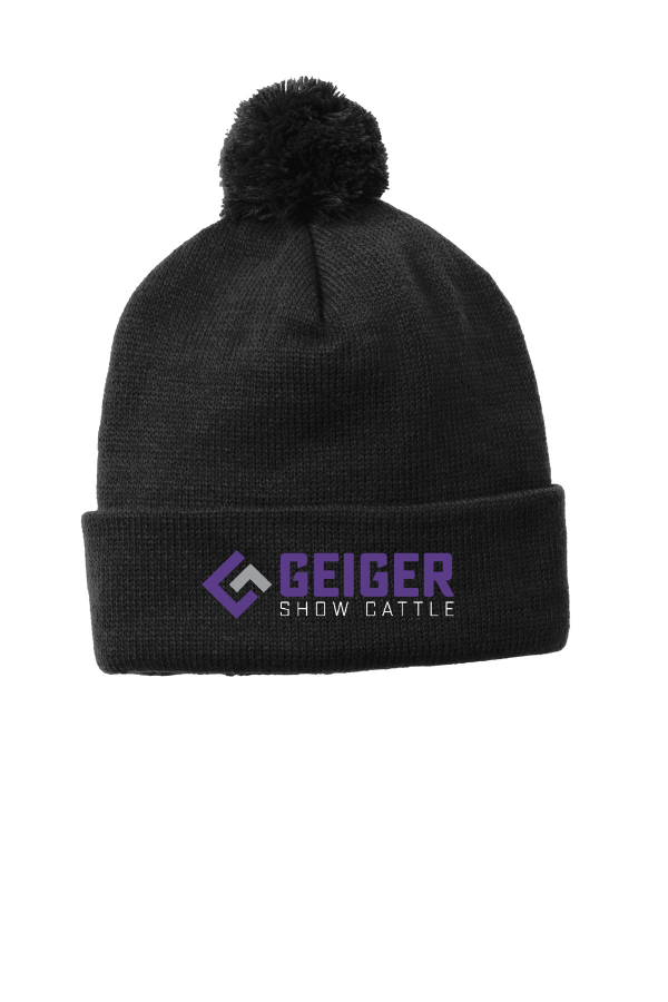 Solid Pom Pom Beanie