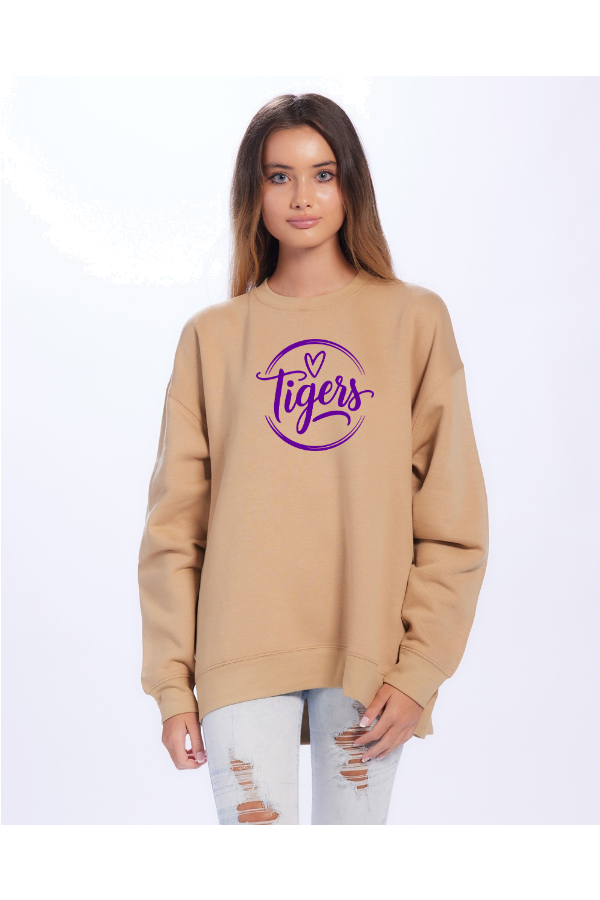 Tigers Snuggly Fleece Oversized Crew