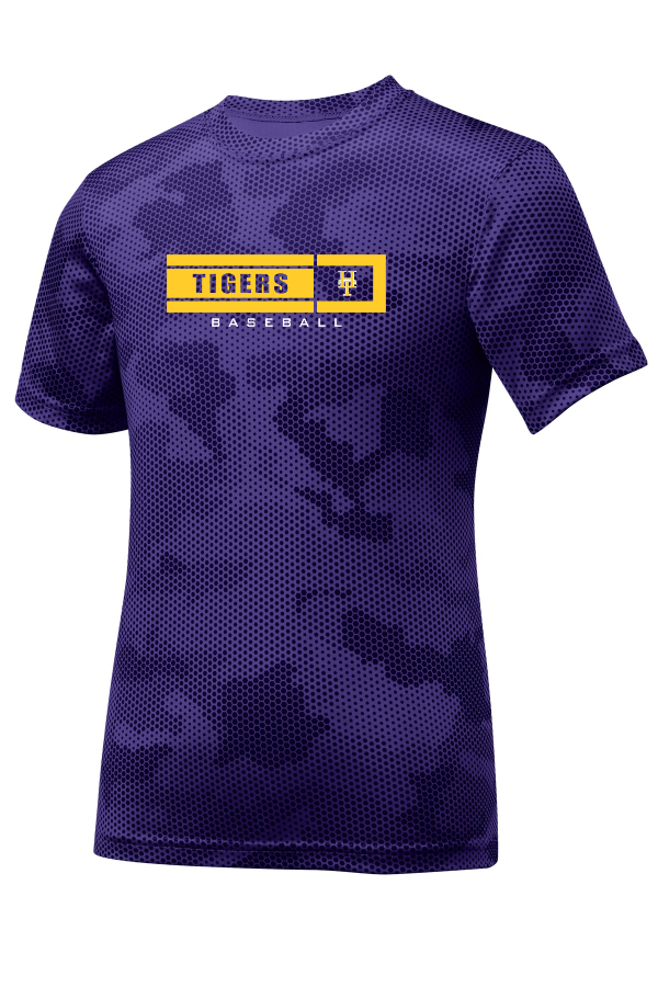 YOUTH Dri Fit Purple CamoHex Tee