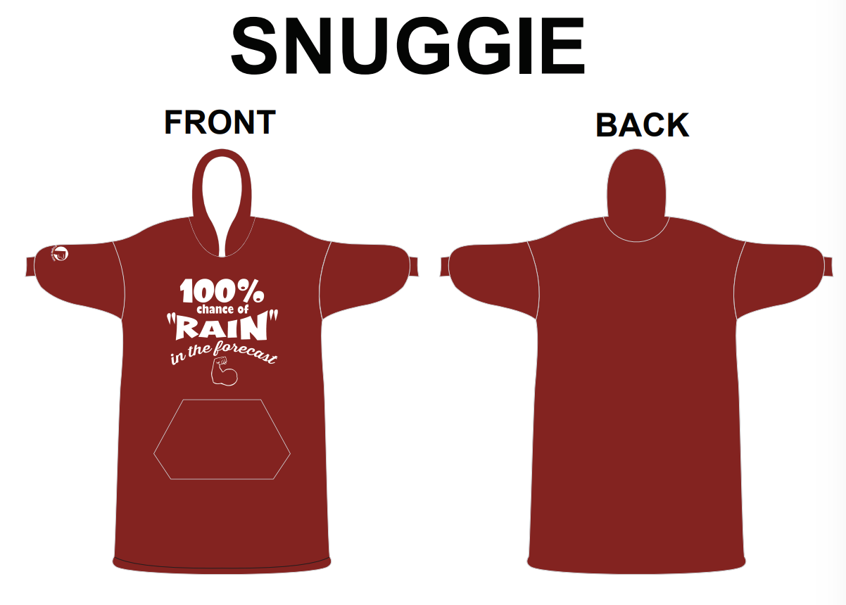 Sublimated Snuggie- Non Glitter
