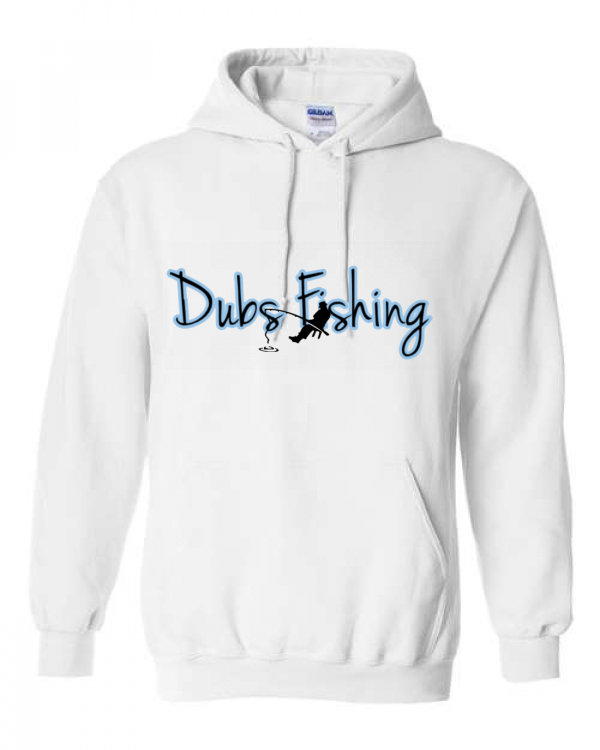 Dubs Fishing Hoodie - Light Blue Outline