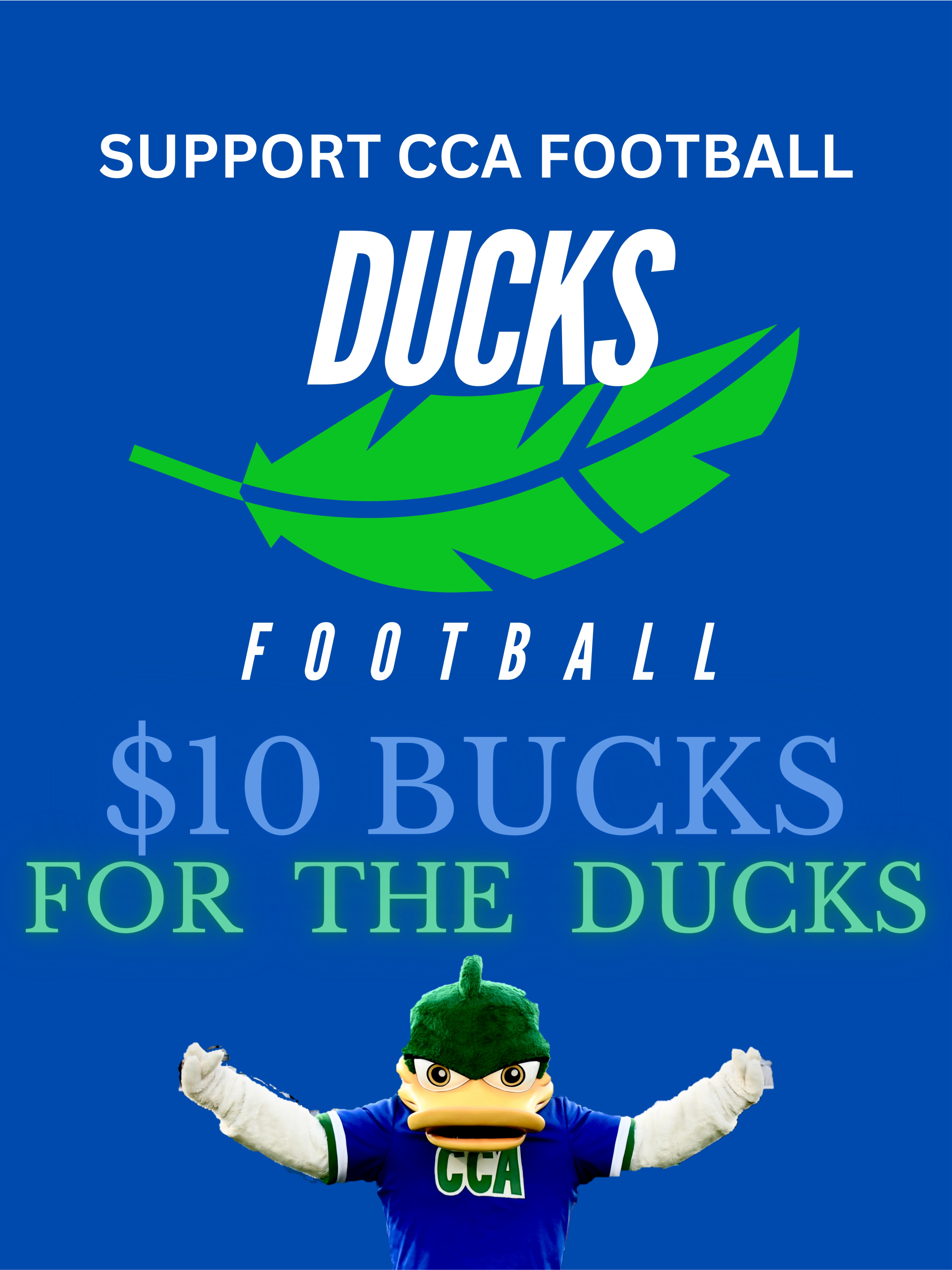 Bucks -Thank you for supporting CCA Football.