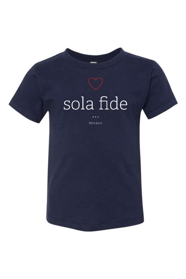 Toddler Sola Fide Theme Jersey Tee 3001T