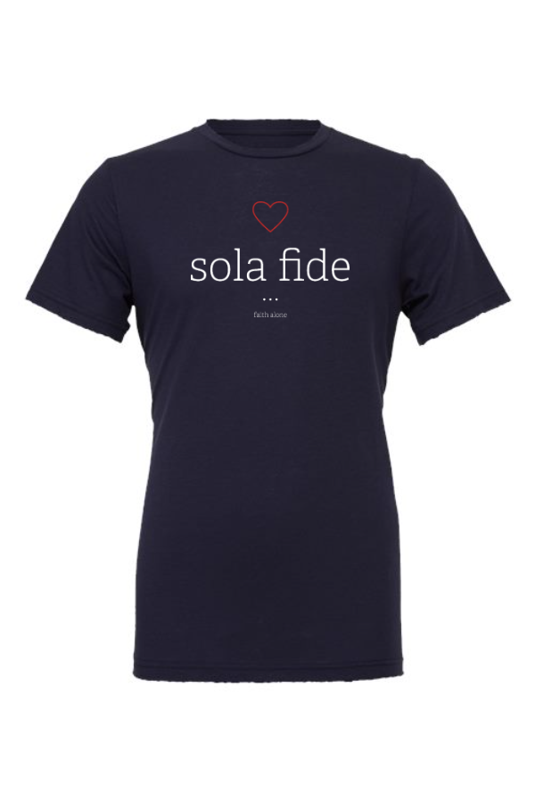Adult Sola Fide Theme Jersey Tee 3001CVC