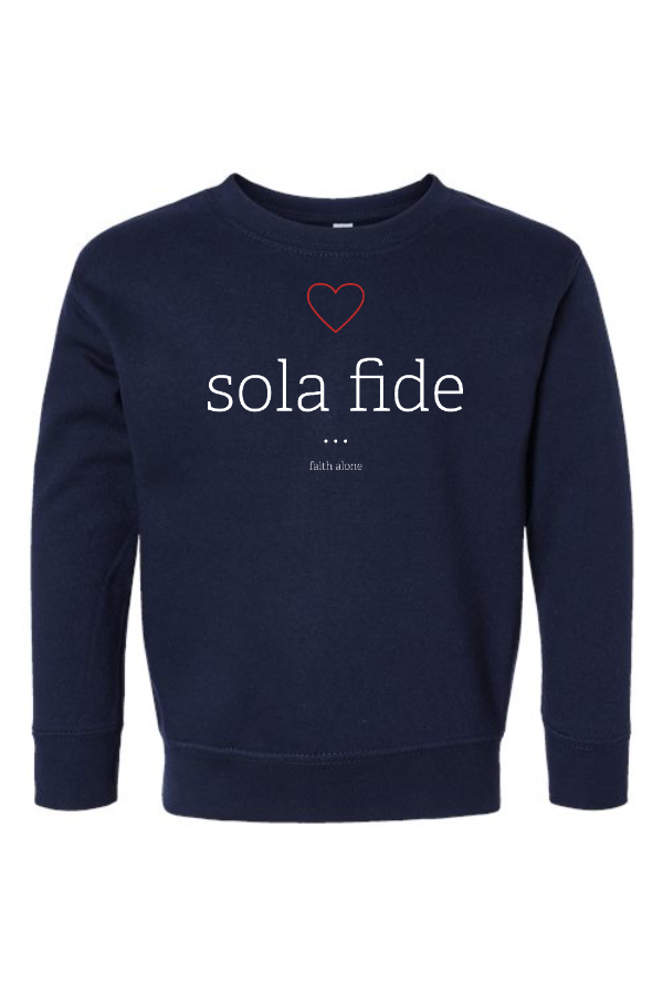 Toddler Sola Fide Theme Crewneck Sweatshirt- 3317