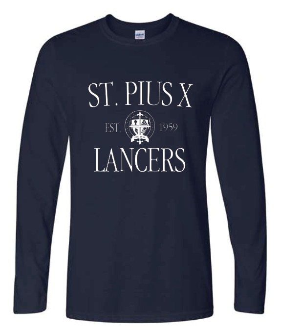St Pius Lancers Softstyle  Long Sleeve T Shirt  64400