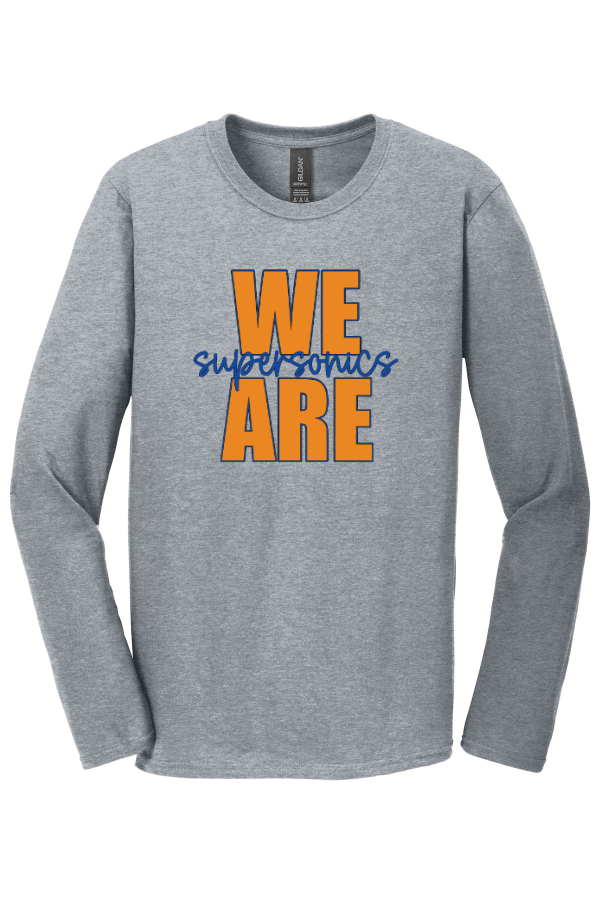 Youth Sport Grey Long Sleeve Cotton T-Shirt 5400B