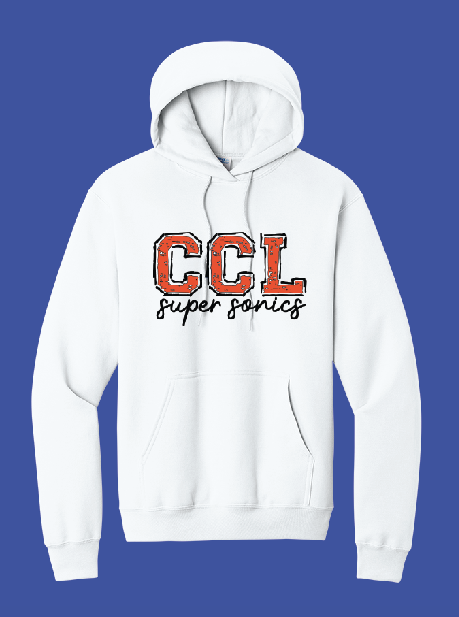 Adult White Core Blend Hooded Sweatshirt PC78H