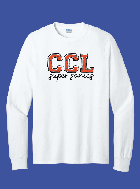 Adult White Long Sleeve Cotton T-Shirt PC54LS