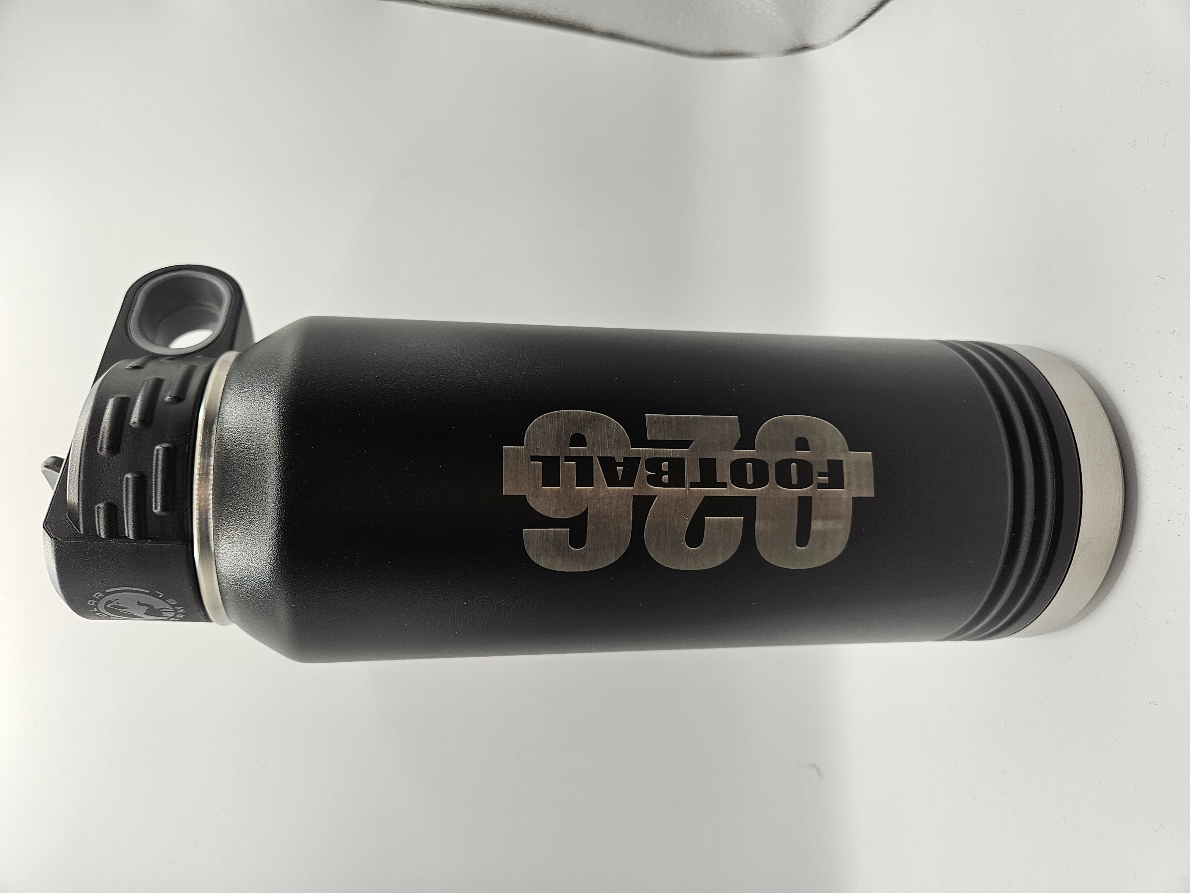 026 Football Black 32oz Water Bottle