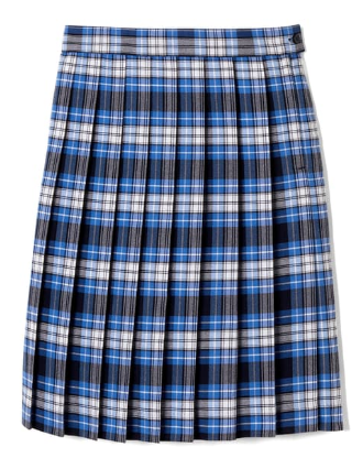 Girls Plaid Pleated Skirt- 1065