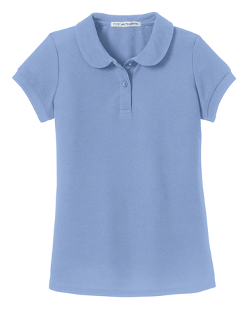 Girls Peter Pan Collar Short Sleeve Polo - YG503