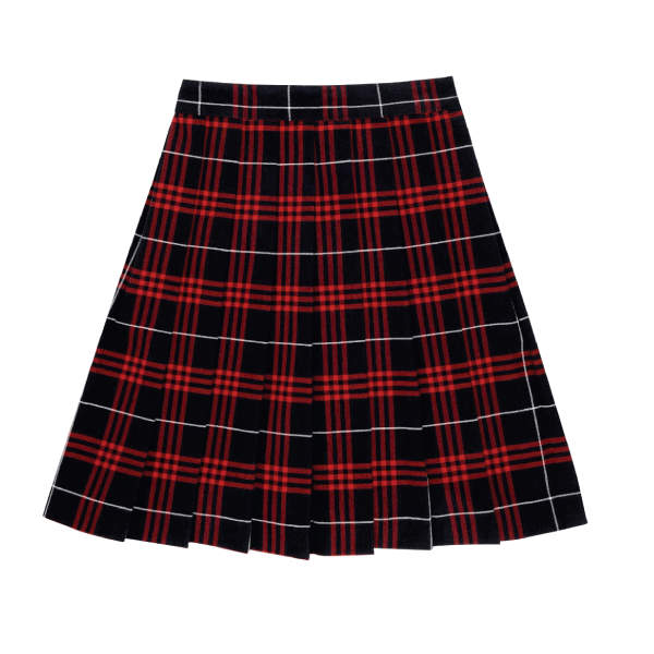 Girls Plaid Pleated Skirt- 1065