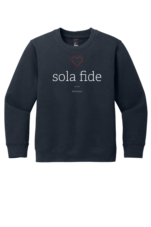 Youth Sola Fide Theme V.I.T Fleece Crew- DT6104Y