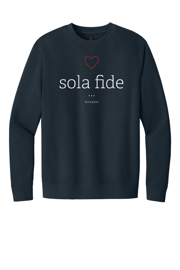 Adult Sola Fide Theme V.I.T Fleece Crew- DT6104