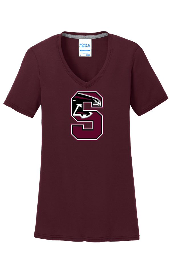 Port & Co Ladies Performance Blend V-Neck Tee LPC381V