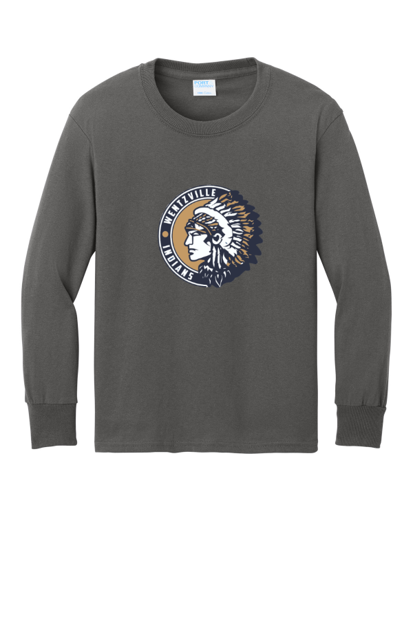 Youth Port & Company Long Sleeve Core Cotton Tee