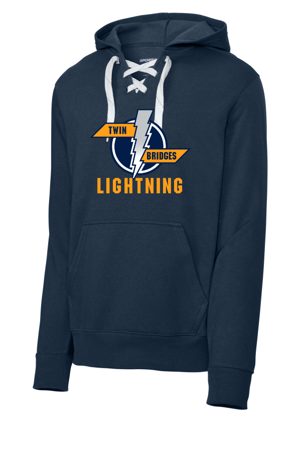 Lace Up Pullover Hooded Sweatshirt ST271