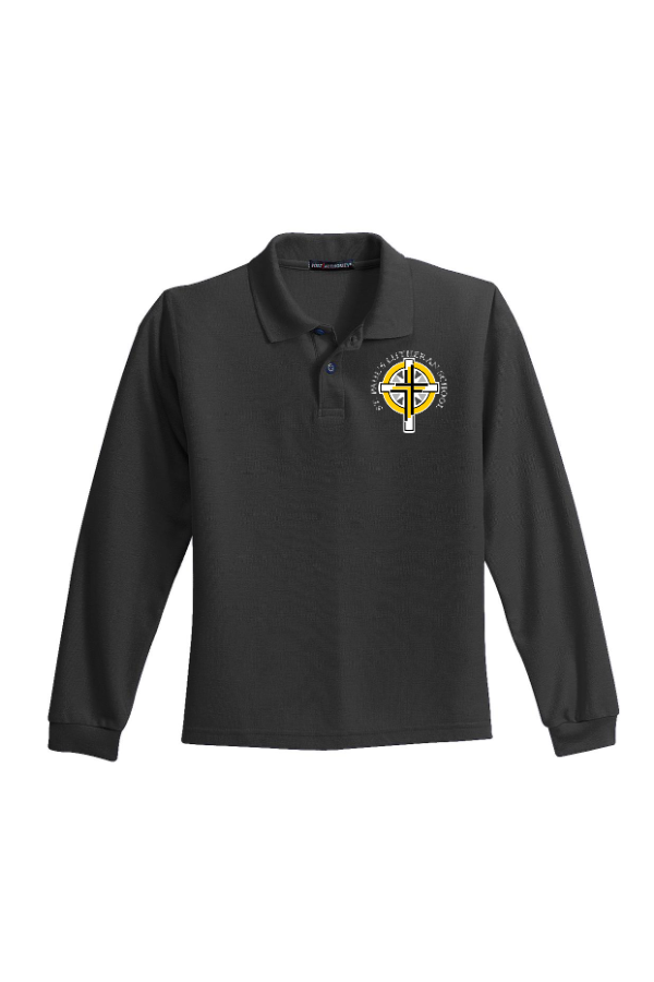 Youth Long Sleeve Silk Touch Polo Y500LS