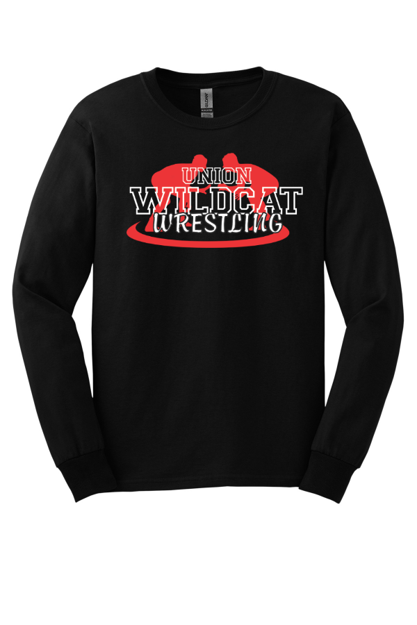 Gildan 100% Cotton Long Sleeve T-Shirt  G2400 BOYS WRESTLING