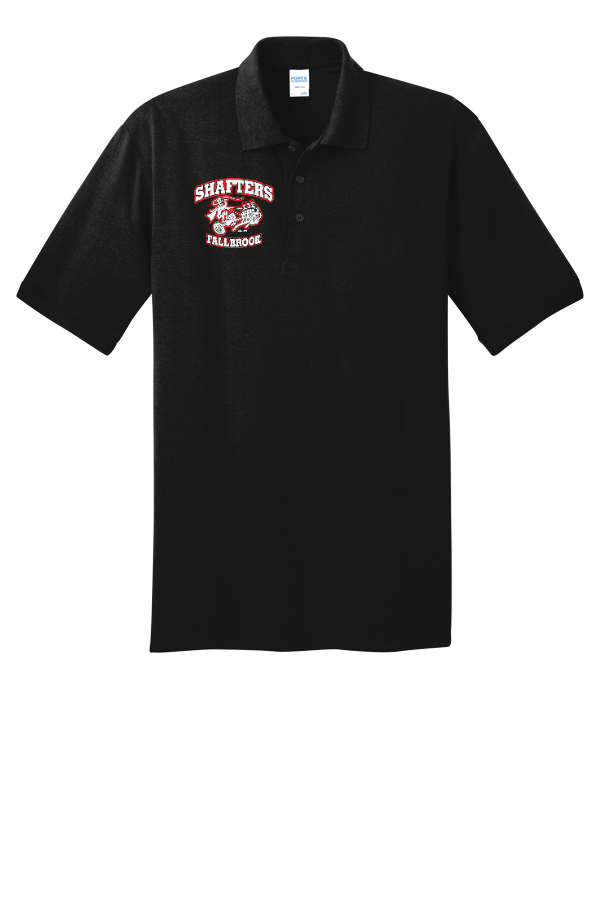 Tall Core Blend Jersey Knit Polo-Black,Grey