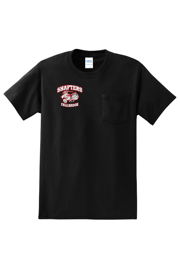 Tall Short Sleeve Pocket Tee Red or Black