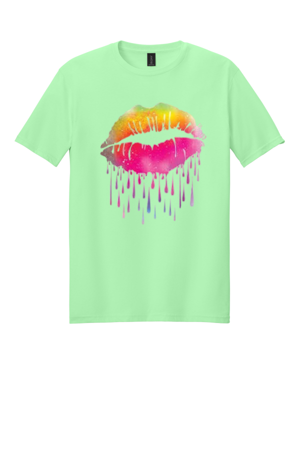 Dripping Rainbow Lips T-Shirt