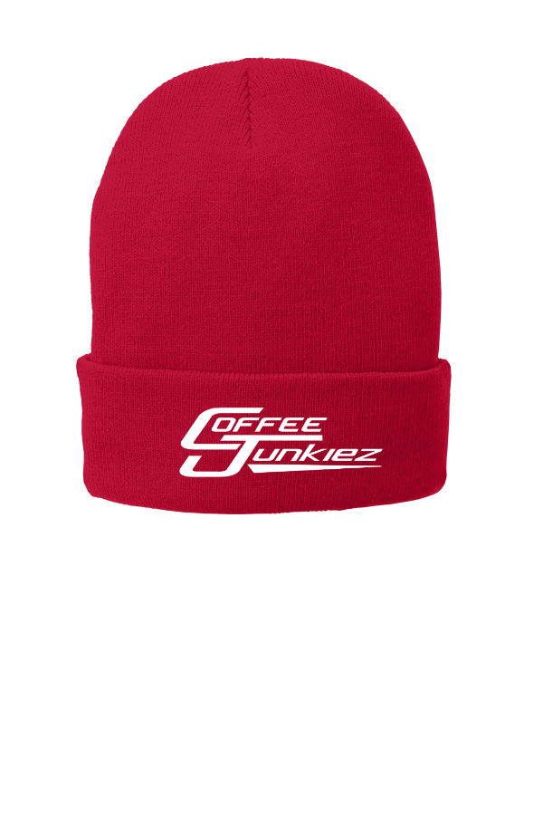 Fleece-Lined Knit Cap Coffee Junkiez