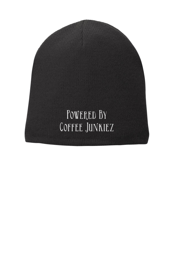 Fleece-Lined Beanie Cap Powered by Coffee Junkiez