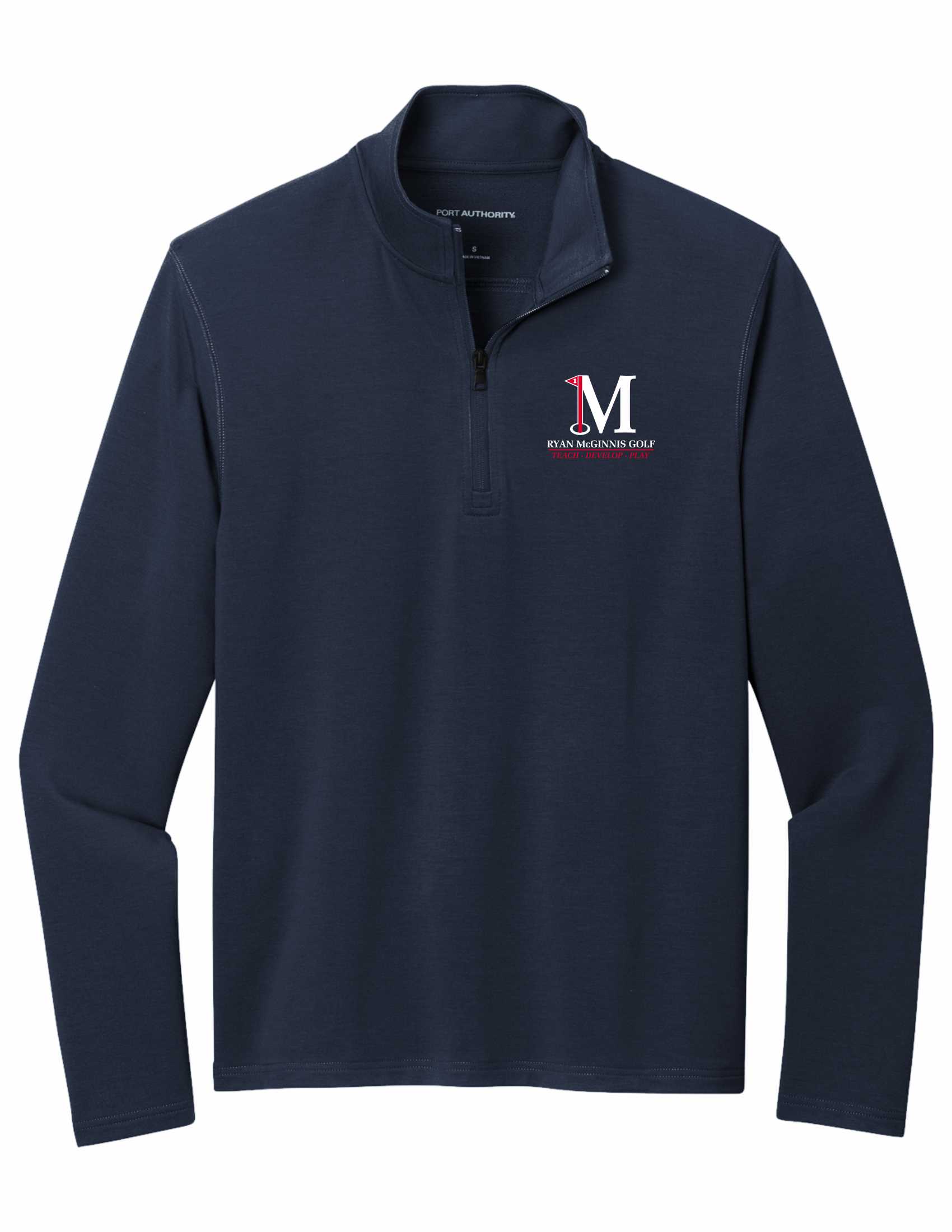 Port Authority Microterry 1/4-Zip Pullover