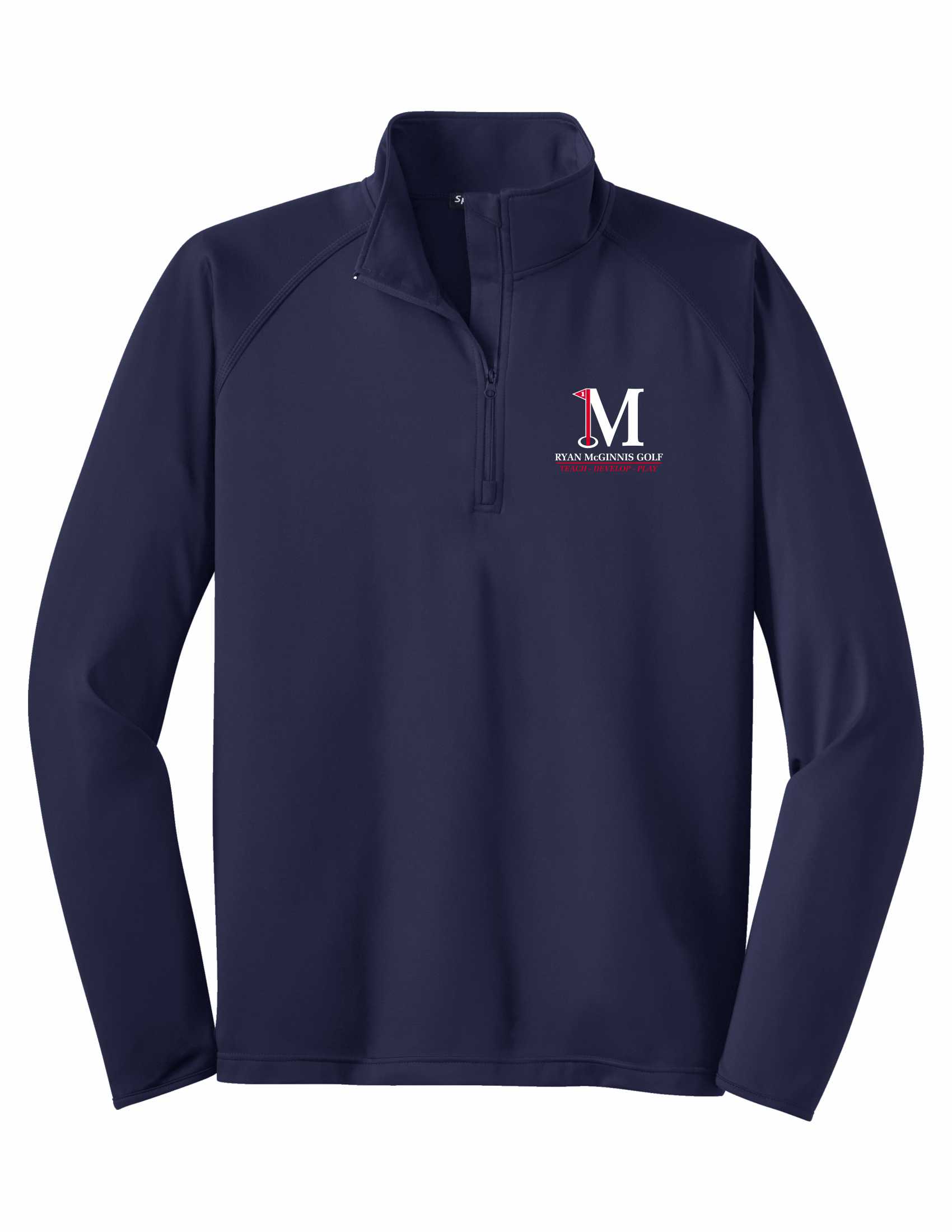 Sport-Tek Sport-Wick Stretch 1/4-Zip Pullover - Navy