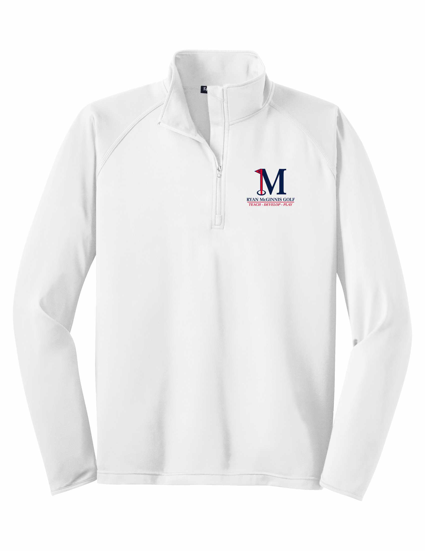 Sport-Tek Sport-Wick Stretch 1/4-Zip Pullover - White