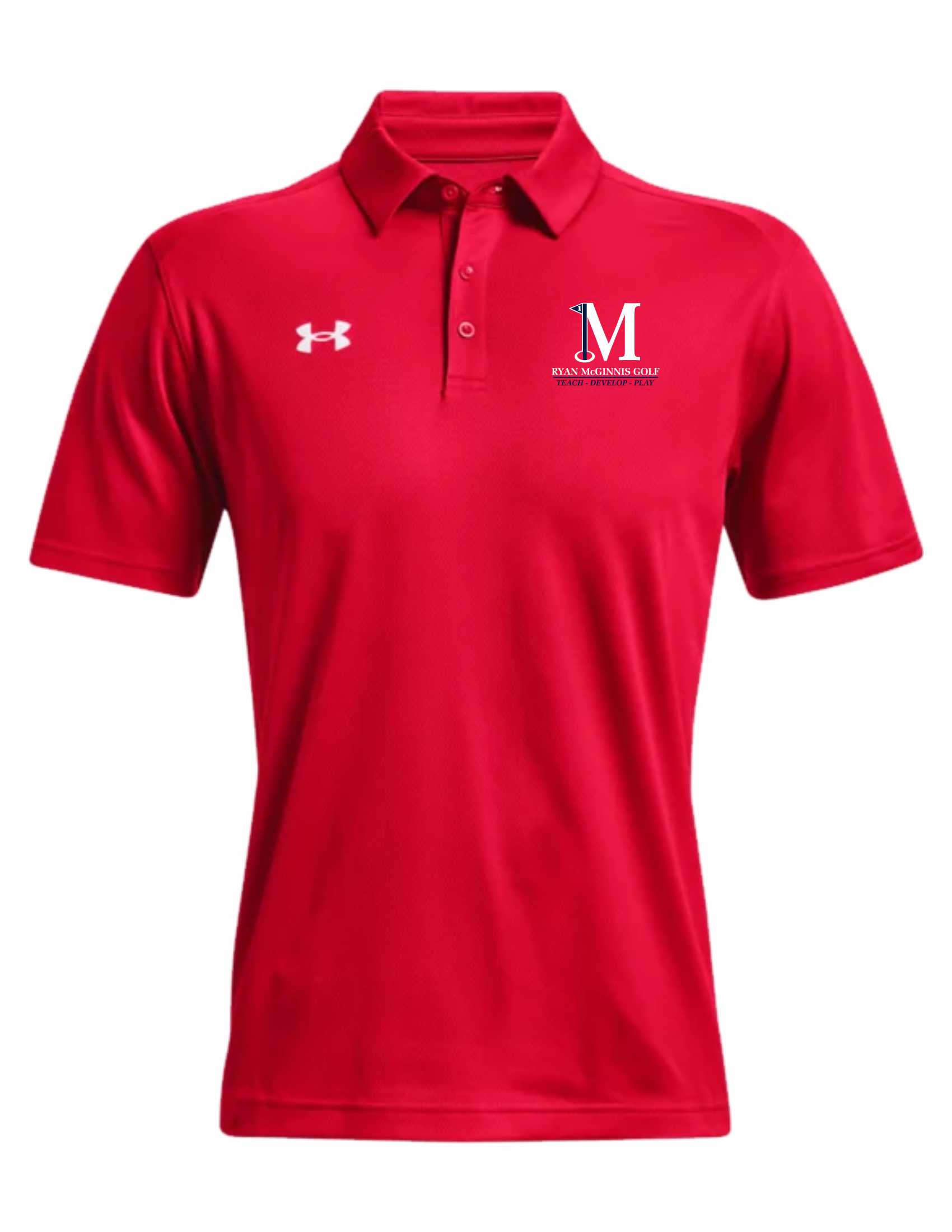 UA MENS Tech Team Polo - Red