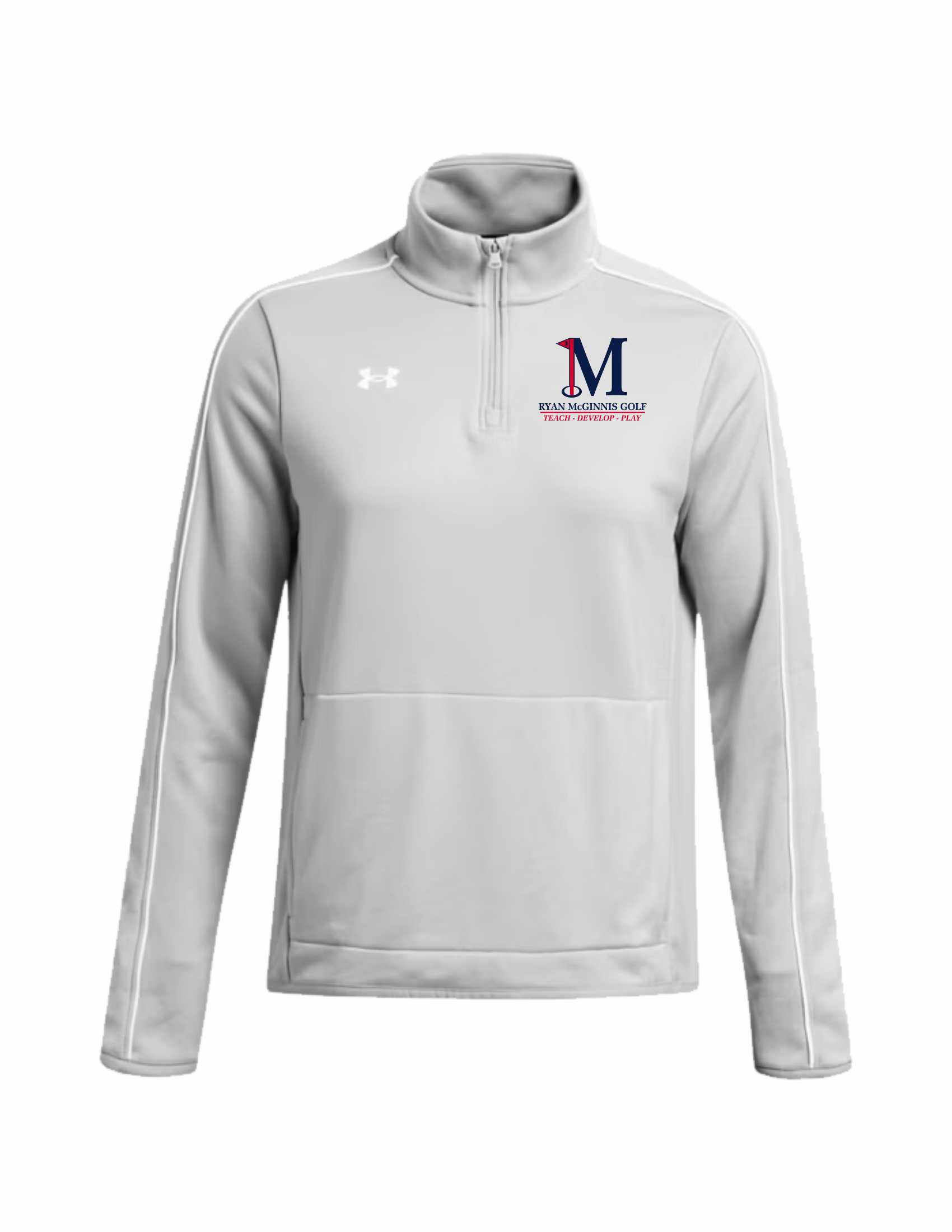 UA WOMENS Command Quarter Zip - Mod Grey