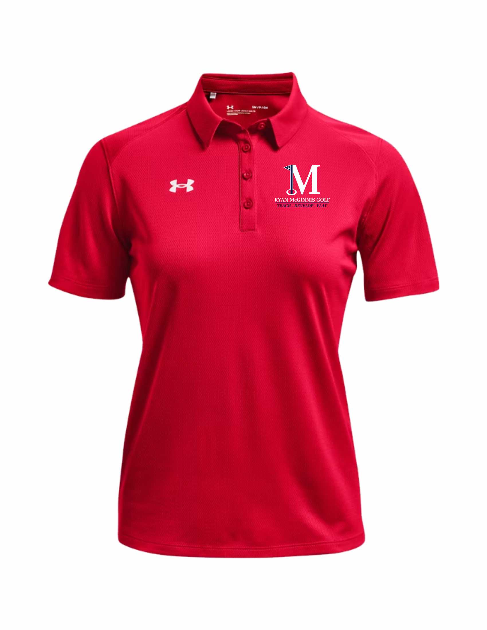 UA WOMENS Tech Team Polo - Red